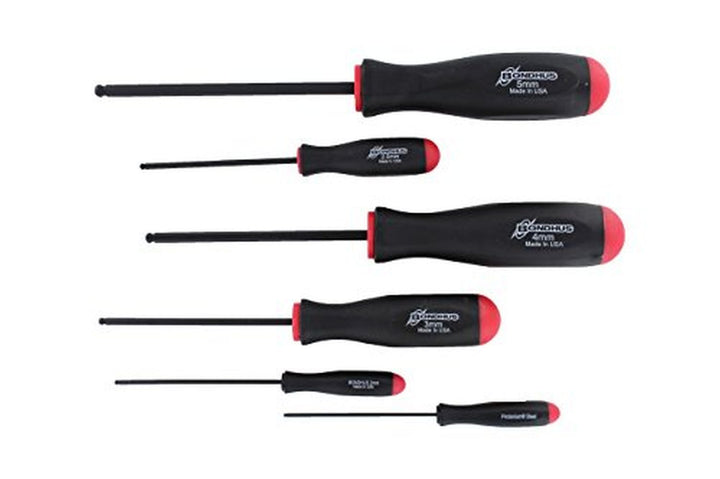 Bondhus 10686 ProGuard Ball End Screwdriver Set, 6 Piece Set