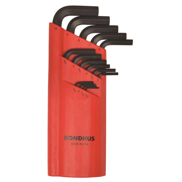 Bondhus 10995 ProGuard Finish Metric Ball End Long Arm L-Wrench Hex Key, 15 Piece Set