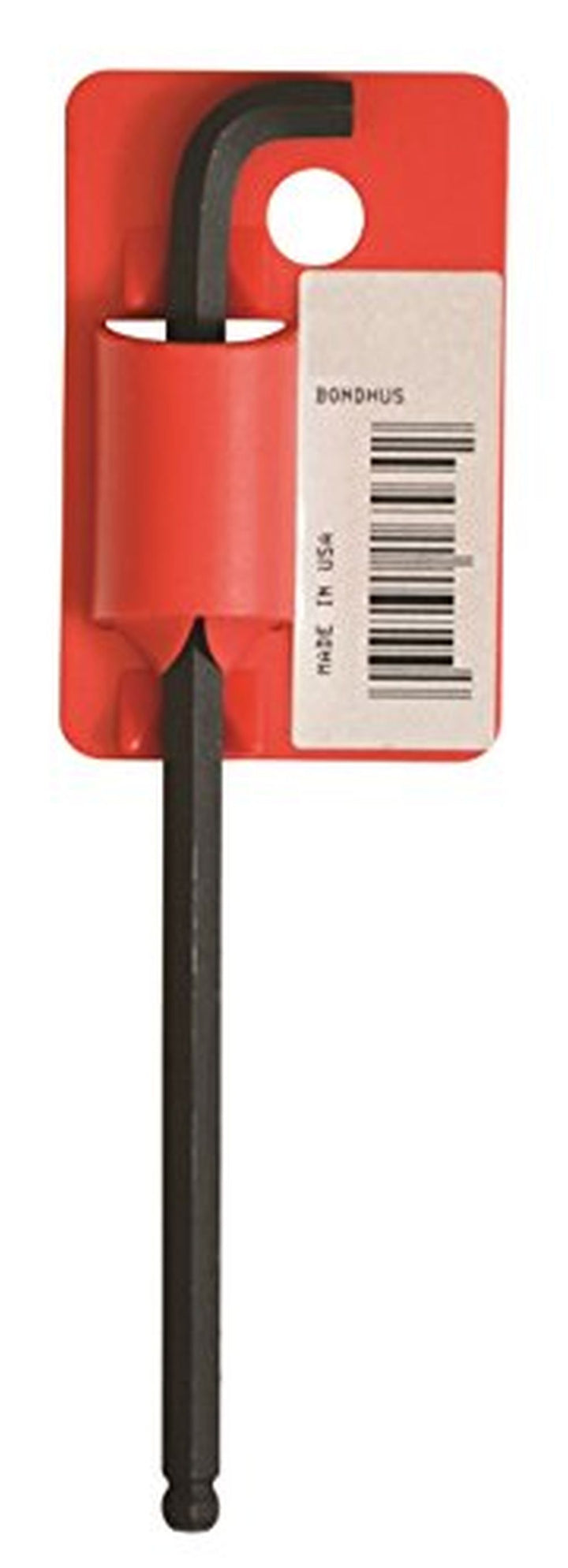 Bondhus 26560 4 mm ProGuard Finish Stubby Ball End L-Wrench Hex Key, 50/Box