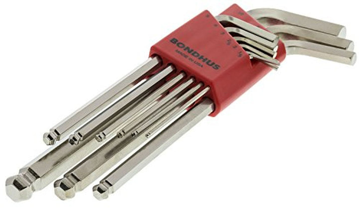 Bondhus 26999 Ball End L-Wrench Hex Key, 22 Piece Set