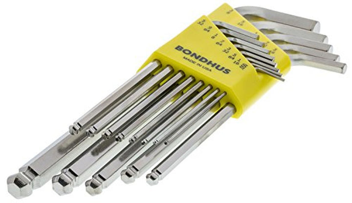 Bondhus 26999 Ball End L-Wrench Hex Key, 22 Piece Set