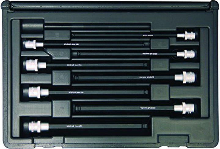 Bondhus 30887 Metric Ball End Sockets and Bits Tool Set with ProGuard Finish, 8 Piece Set