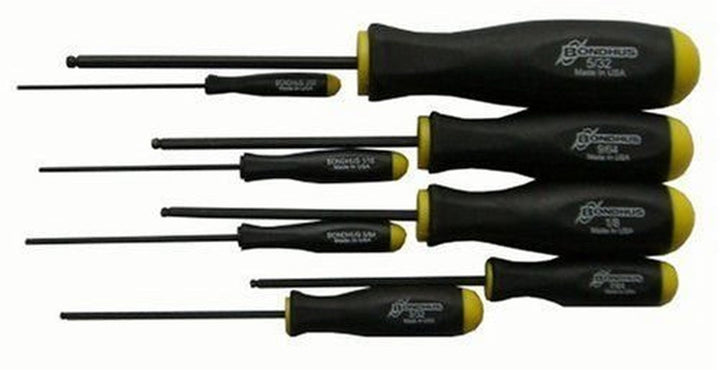 Bondhus 74632 ProGuard Ball End Screwdriver Set, 8 Piece Set