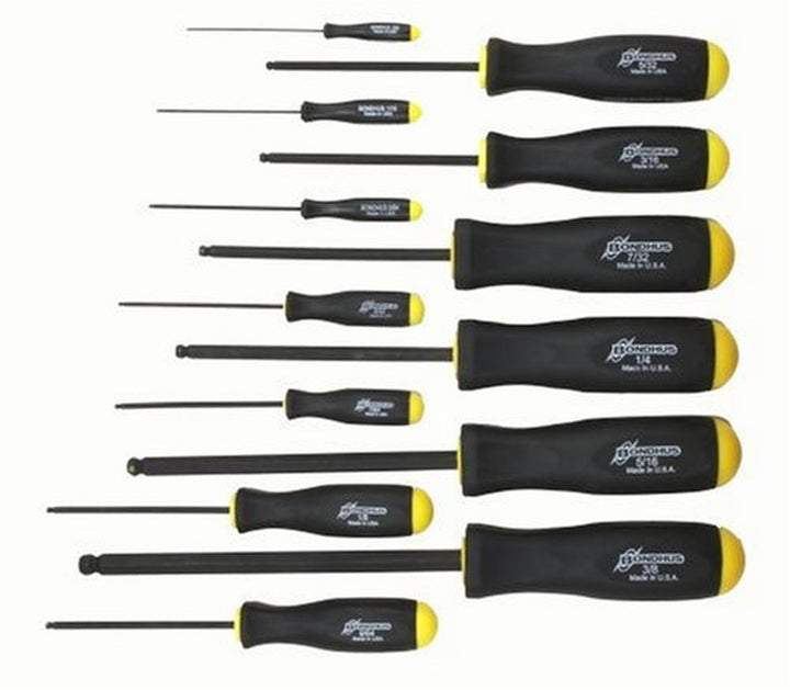 Bondhus 74637 ProGuard Balldriver Screwdriver Set, 13 Piece Set