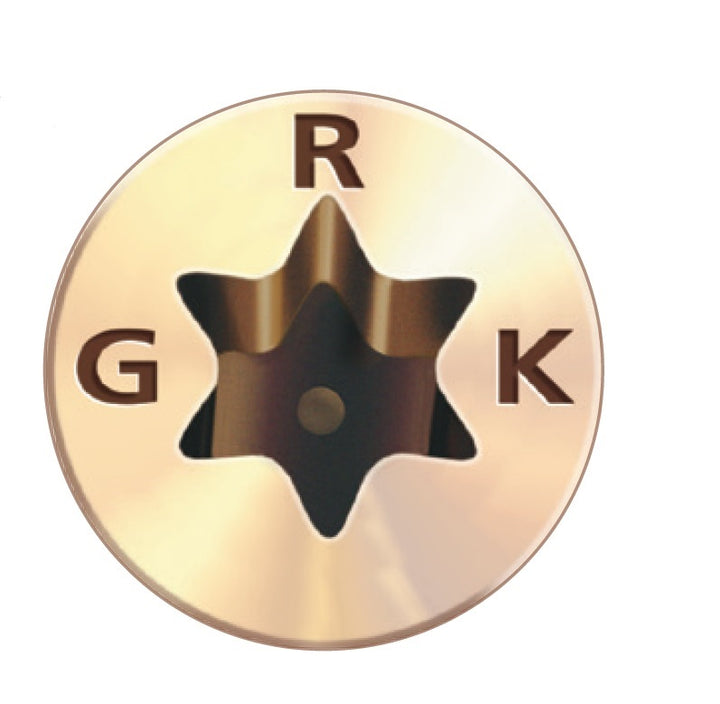 GRK 103101 #9x2-1/2 Star Drive Bugle Head Climatek Coated Steel R4 Multi-Purpose Screws, 100/Box