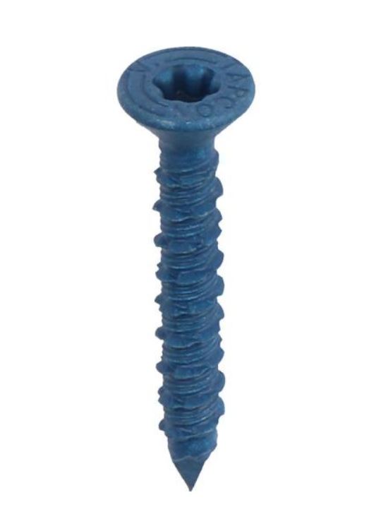 Tapcon 28350 3/16x1-1/4 Blue Star Drive Bugle Head Concrete Anchors 75/Box