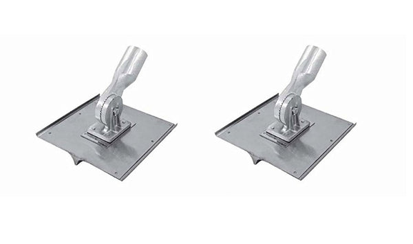 Kraft Tool Co. CC030 10 in. x 10 in. Stainless Steel Walking Seamer Groover with 1/2 in. Radius and Threaded Handle Socket, 2-Pack