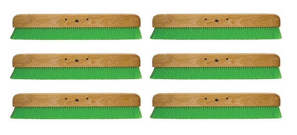 Kraft Tool Co. CC456-01 36 in. Green Nylex Soft Finish Broom Head, 6-Pack