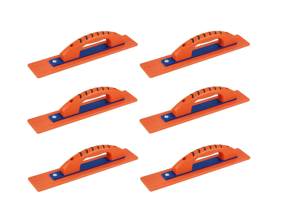 Kraft Tool Co. CF2016PF 16 in. x 3 in. Orange Thunder with KO-20 Technology Hand Float with ProForm Handle, 6 Pack