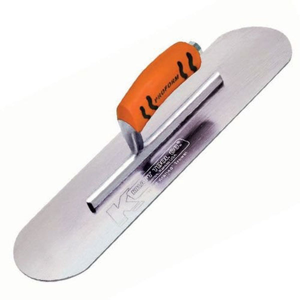 Kraft Tool Co. CF325PF 10 in. x 3 in. Swedish Stainless Steel Pool Trowel with ProForm Handle
