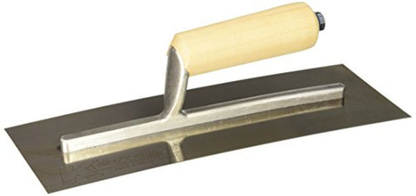 Kraft Tool Co. DW521SS 12 in. x 4-1/2 in. Carbon Steel Drywall Trowel with Hardwood Handle