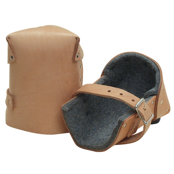 Kraft Tool Co. WL088 1 in. Thick Felt Leather Knee Pads