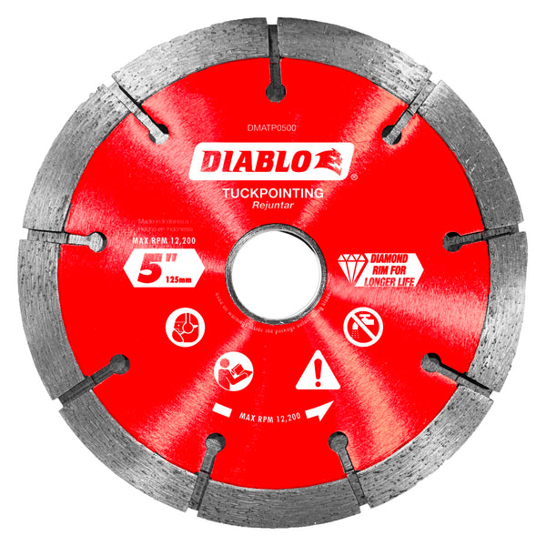 Diablo DMATP0500 5 in. Diamond Tuck Point Blade for Masonry, 1/Box