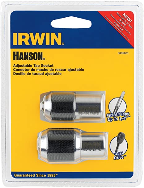 Irwin Tools 3095001 2-Piece Adjustable Tap Socket Set