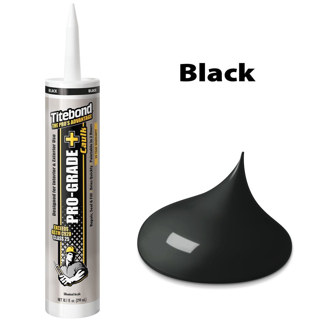 Titebond 8461 10.1 oz. Pro-Grade Plus Caulk - Black