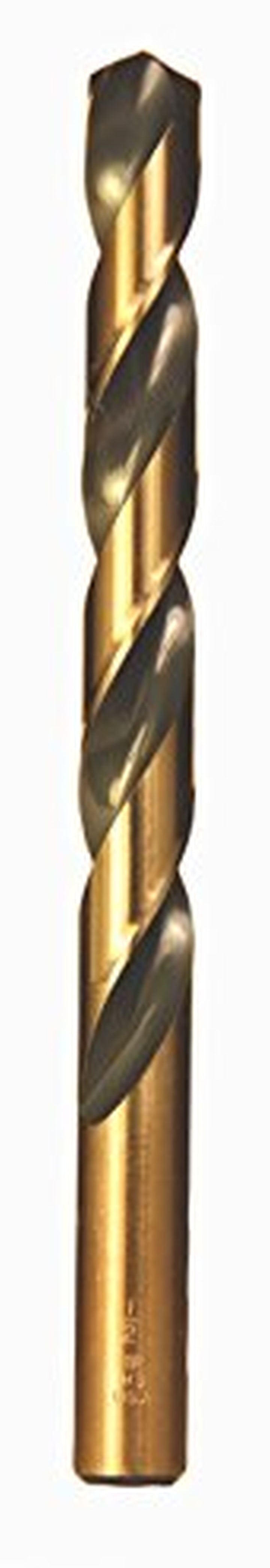 Viking Drill and Tool 5620 1/8 in. 135 Degree Split Point Gold Oxide Hi-Molybdenum Steel Magnum Super Premium Jobber Drill Bit, 12/Box