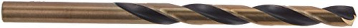 Viking Drill and Tool 5700 1/4 in. 135 Degree Split Point Gold Oxide Hi-Molybdenum Steel Magnum Super Premium Jobber Drill Bit, 12/Box