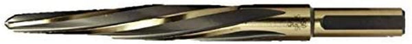 Viking Drill and Tool 6480 1 in. Standard Flute Gold Oxide High Speed Steel Magnum Super Premium Car Reamer, 1/Box