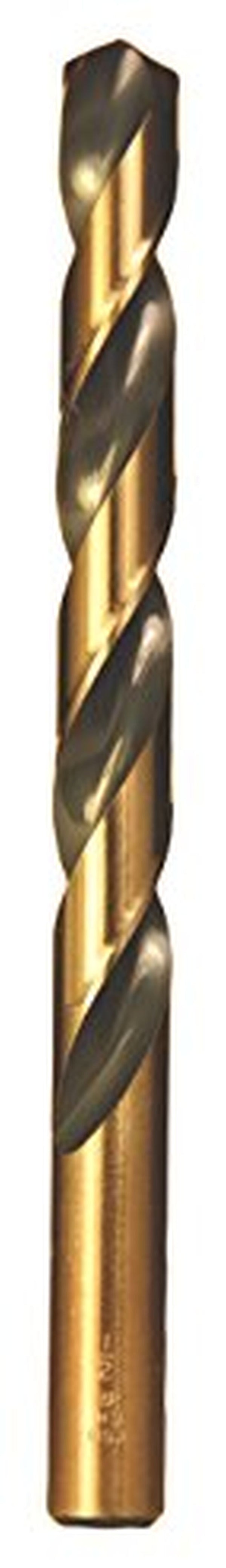 Viking Drill and Tool 22220 17/32 in. Gold Oxide High Speed Steel 135 Degree Split Point Magnum Super Premium Jobber Drill Bit, 1/Box
