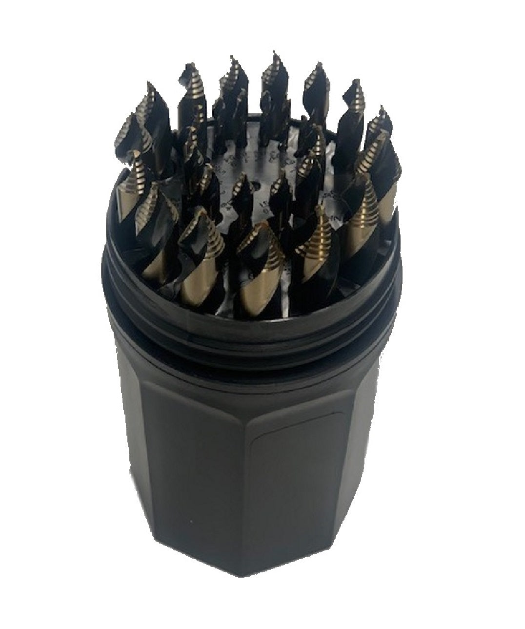 Norseman 22903 1/16 in. - 1/2 in. Super Premium Black and Gold Oxide Hi-Molybdenum Steel Drill Bit Set, 29-Piece