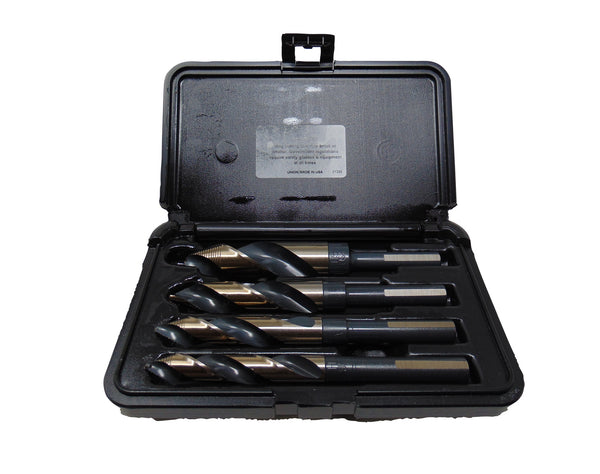 Norseman by Viking Drill and Tool 26443 4 Piece 9/16 in. to 1 in. Heavy Duty Black and Gold Vortex 1/2 in. Shank Set