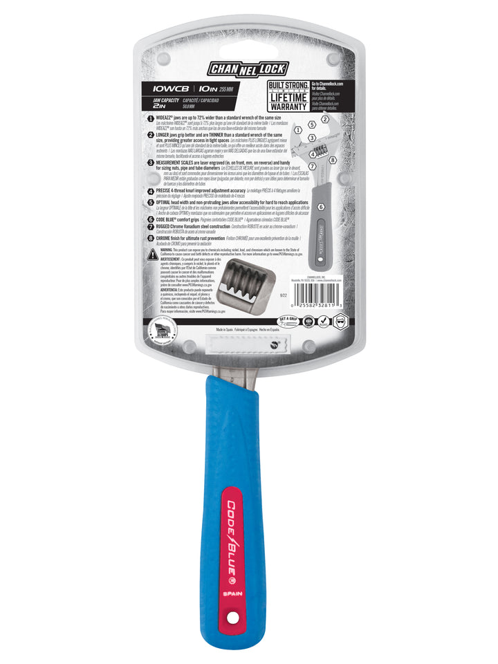 Channellock 10WCB 10" Adj Wrench