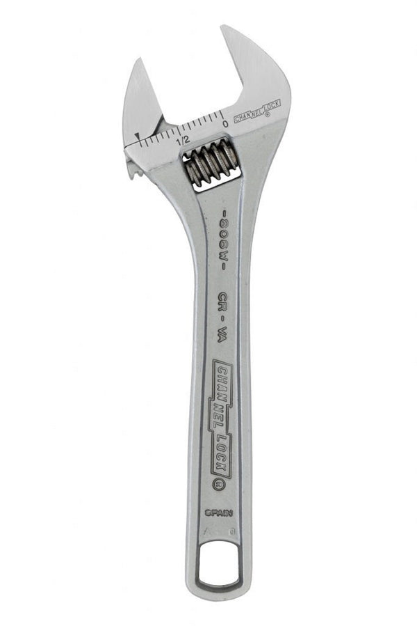 Channellock 806W 6 in. Chrome/Nickel Finish Steel Adjustable Wrench