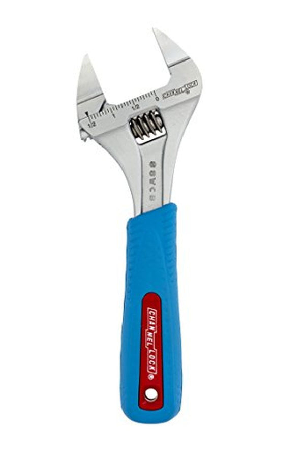 Channellock 8SWCB 8 in. Chrome/Nickel Finish Steel Adjustable Wrench