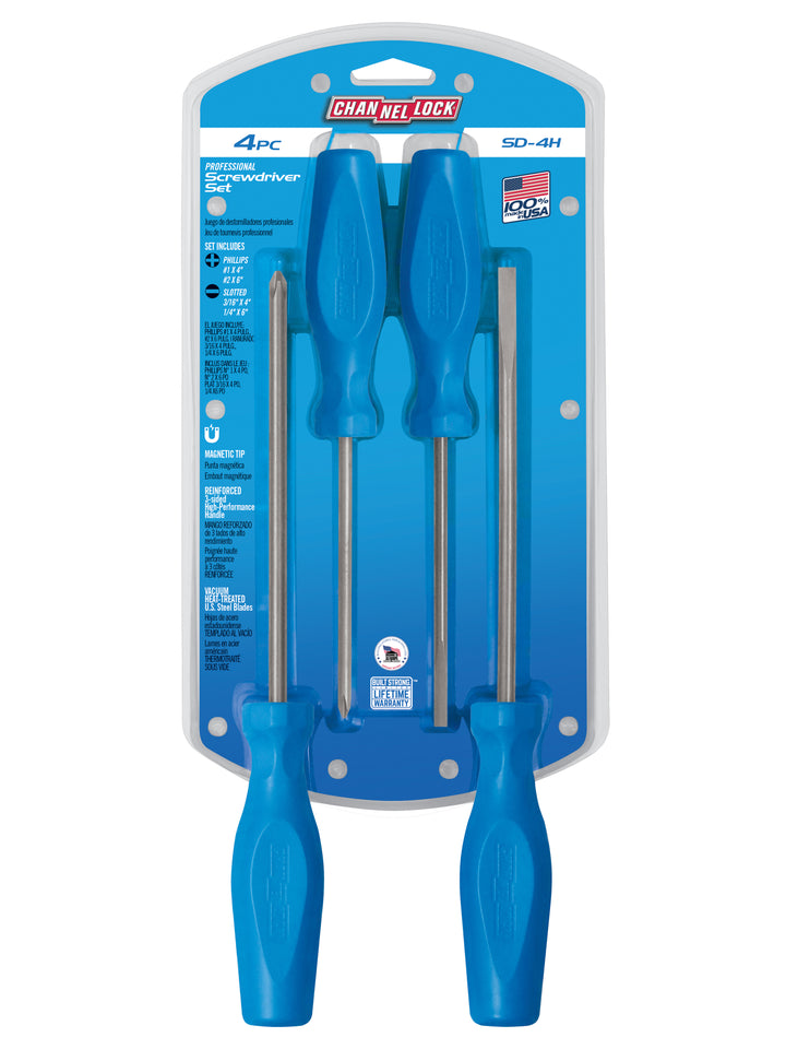 Channellock SD-4H 4pc Standard Screwdriver Set