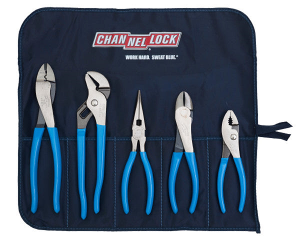 Channellock TOOL ROLL-1 Technicians Plier Set, 5 Piece Set