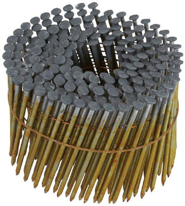3X120KCHDR 3x120 15-Degree Wire Coil Hot Dipped Galvanized Ring Shank Nails, 5,000/Box