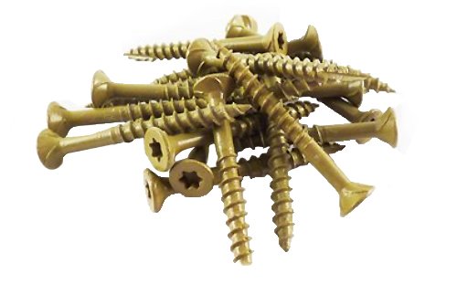 WoodPro AP8X2-5 #8 x 2 in. Gold Finish Wood Screws, 800/Box