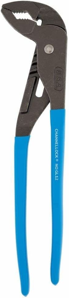 Channellock GL12 GripLock 2-7/8-Inch Jaw Capacity 12-Inch Utility Tongue and Groove Plier