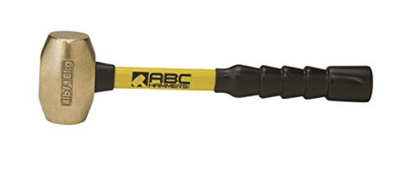 ABC Hammer ABC4BFB 4 lb. Brass Hammer with 12 in. Fiberglass Handle