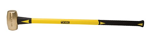 ABC Hammer ABC8BF 8 lb. Brass Hammer with 33 in. Fiberglass Handle