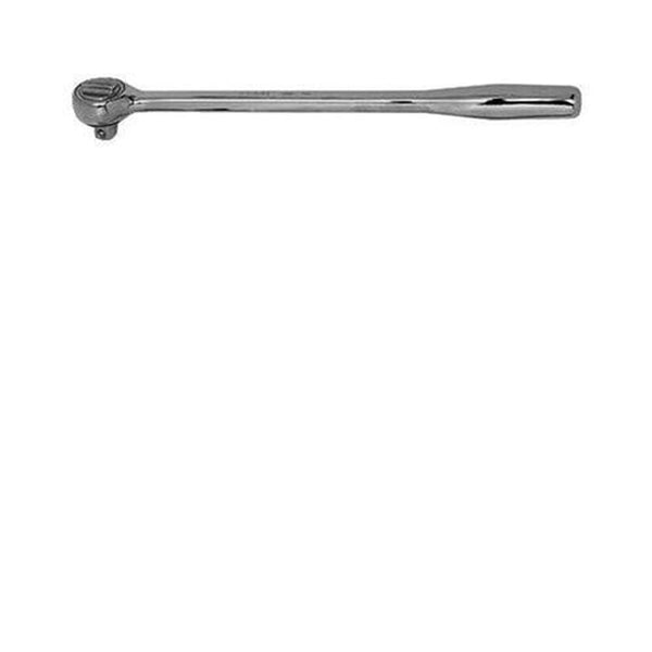 Wright Tool 3425 3/8 in. Drive 10 in. Full Polish Contour Grip Round Head Ratchet