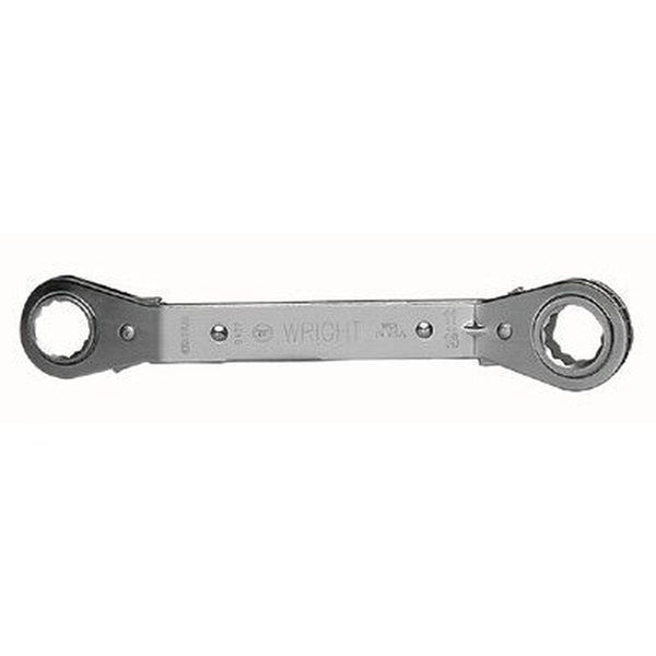 Wright Tool 9428 12 Point Full Polish Alloy Steel Offset Reversible Box Ratcheting Wrench