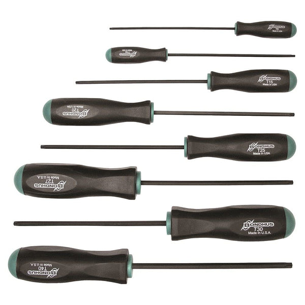 Bondhus 33834 ProGuard Torx Screwdriver Set, 8 Piece Set