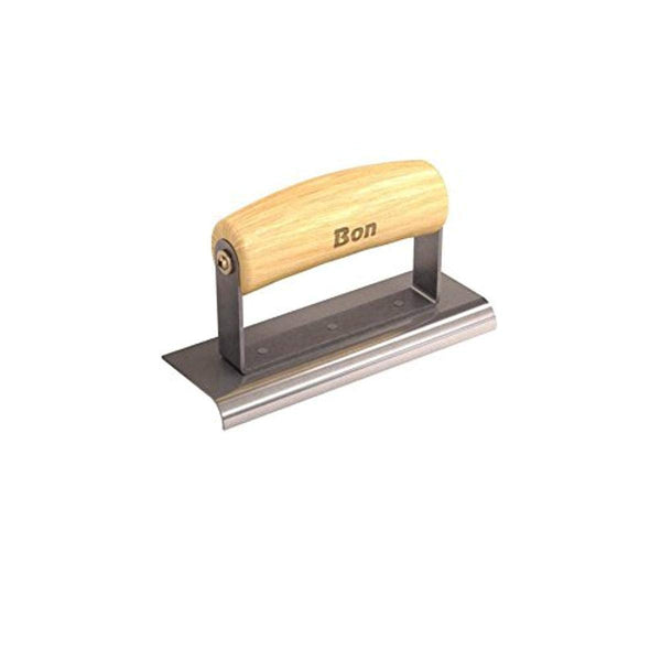 Bon 12-435 Edger - Stainless Steel 6-in. X 2-in. - 3/8-in. Radius X 1/2-in. Lip Wood Handle