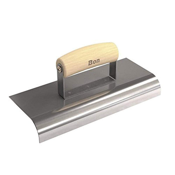 Bon 12-460 Edger - Stainless Steel 10-in. X 4-in. - 1-in. Radius X 1 1/4-in. Lip Wood Handle