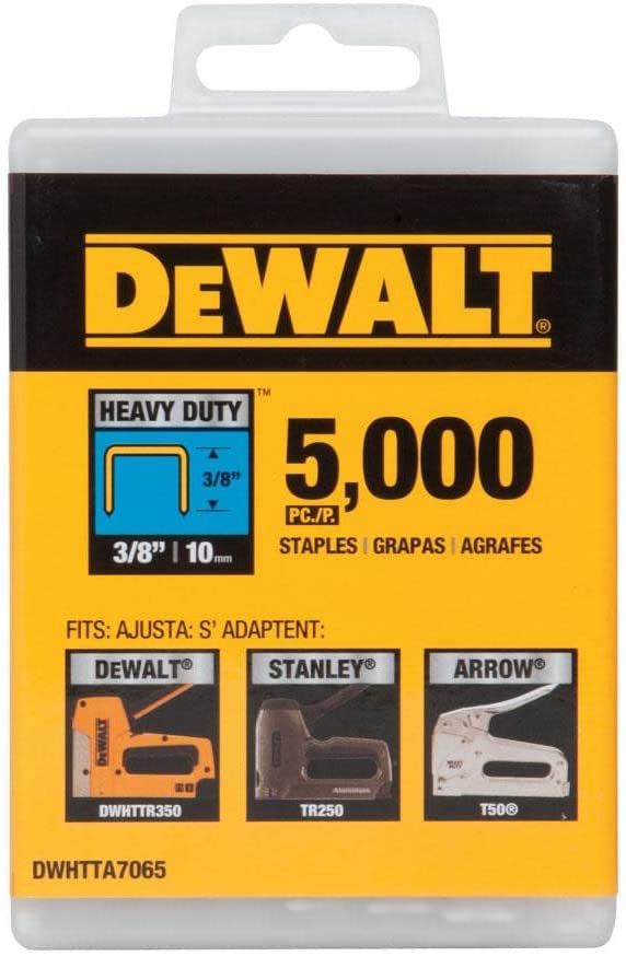 DeWalt Staples 5/16" Heavy Duty Staples, 5000/Box