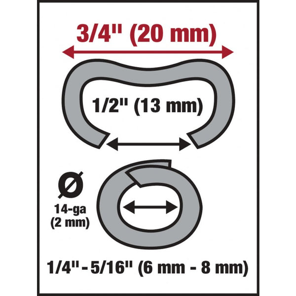 Malco HR2 Hog Rings, 1000-Pack