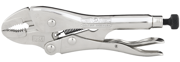 Eagle Grip by Malco LP7WC 7 in. Curved Jaw Locking Pliers with Wire Cutter