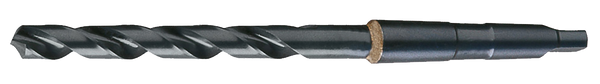 Chicago Latrobe 110 High-Speed Steel Taper Shank Drill Bit, Black Oxide Finish, #2 Morse Taper Shank, 118 Degree Conventional Point, 5/8" Size, 1/Box