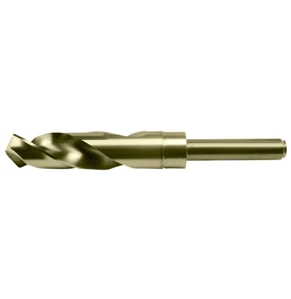 Chicago Latrobe 53434 17/32 in. x 6 in. Gold Oxide Finish Cobalt 118-Degree Split Point Reduced Shank Twist Drill Bit, 1/Box