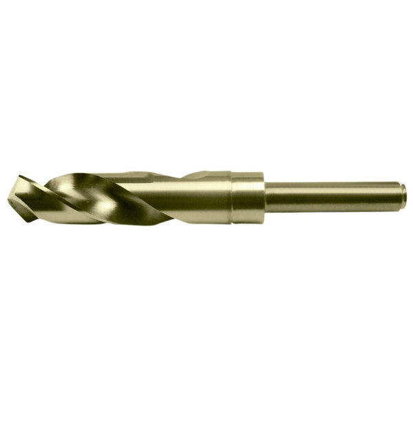 Chicago Latrobe 53436 9/16 in. x 6 in. Gold Oxide Finish Cobalt 118-Degree Split Point Reduced Shank Twist Drill Bit, 1/Box