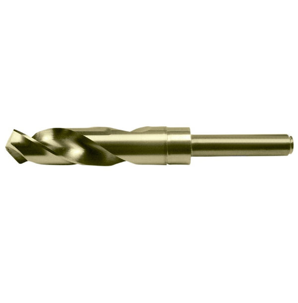 Chicago Latrobe 53440 5/8 in. x 6 in. Gold Oxide Finish Cobalt 118-Degree Split Point Reduced Shank Twist Drill Bit, 1/Box