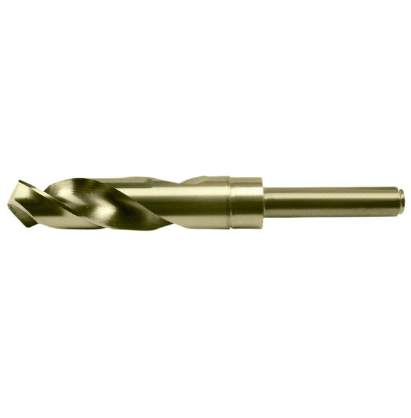 Chicago Latrobe 53456 7/8 in. x 6 in. Gold Oxide Finish Cobalt 118-Degree Split Point Reduced Shank Twist Drill Bit, 1/Box