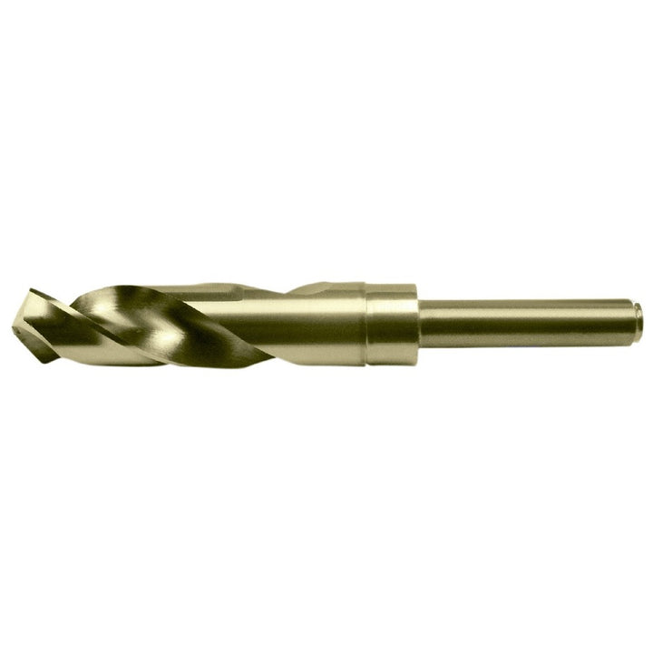 Chicago Latrobe 53464 1 in. x 6 in. Gold Oxide Finish Cobalt 118-Degree Split Point Reduced Shank Twist Drill Bit, 1/Box