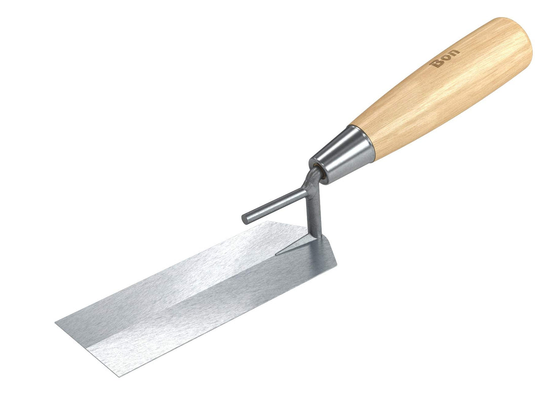 Bon 14-456 Margin Trowel - Bucket Carbon Steel 5-in. X 2-in. Wood Handle